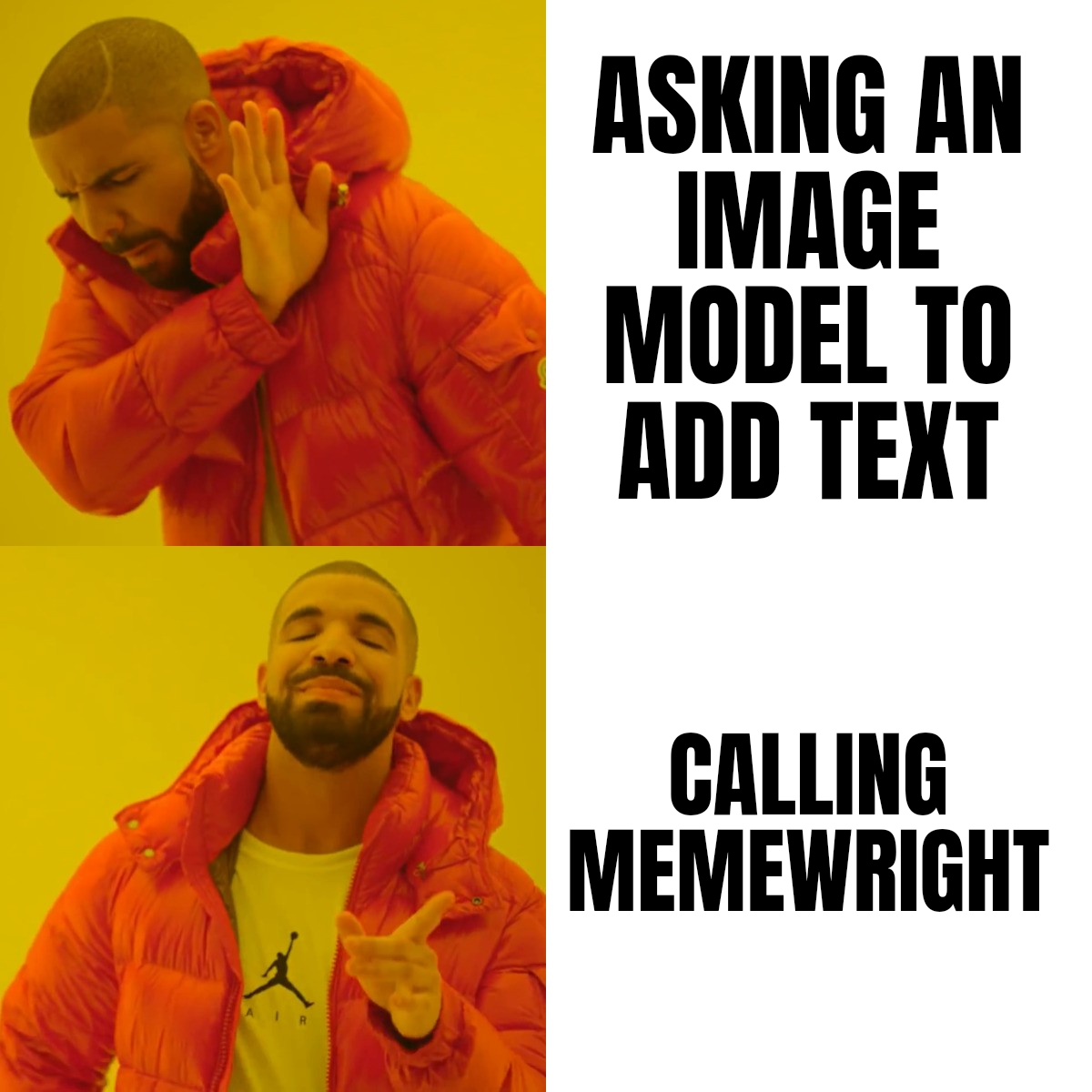 rendered drake meme